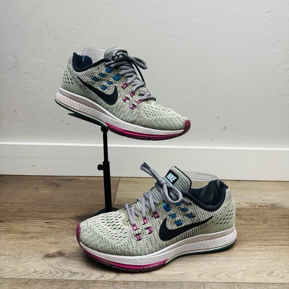 Nike Air Zoom Structure 19 Gray Running Shoes Women’s Size 7.5 - Picture 1 of 11